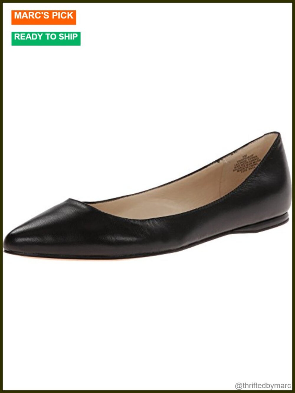 Ballet Flat with Leather or Canvas Uppers and Breathable Lining